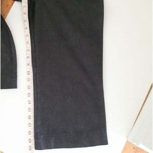 2/$35 Sale OPTION Elle 3/4 Cropped Wide legged pants Sz 4 (4-6) Grey - Picture 9 of 11